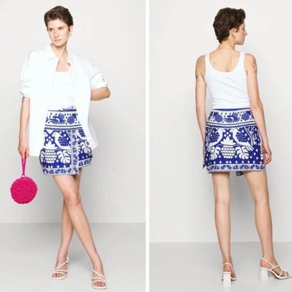 FARM Rio Jungle print wrap skirt, XS  GD1171 - Picture 4 of 8